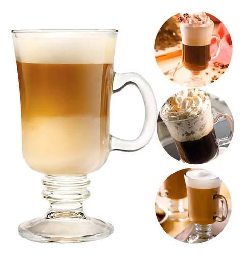 Kit 8 Taças Cappuccino Café Nespresso Dolce Gusto 295ml Lyor