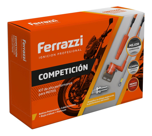 Imagen 4 de 7 de Kit Bobina + Cable Extreme Competición 90° Ferrazzi Kmeb45