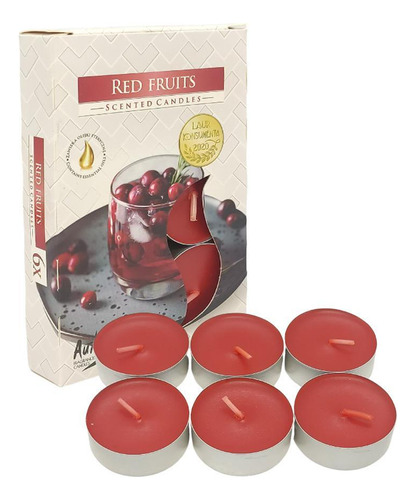 Vela Aromática Com 6 Unidades - Red Fruits