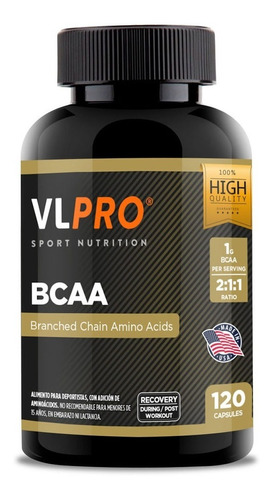 Bcaa (120 Cápsulas) Vitamin Life / Vl Pro