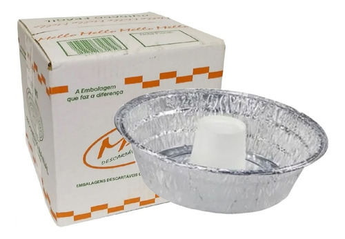 Bandeja De Aluminio Angel Cake 900ml Sem Tampa C/50 Mello