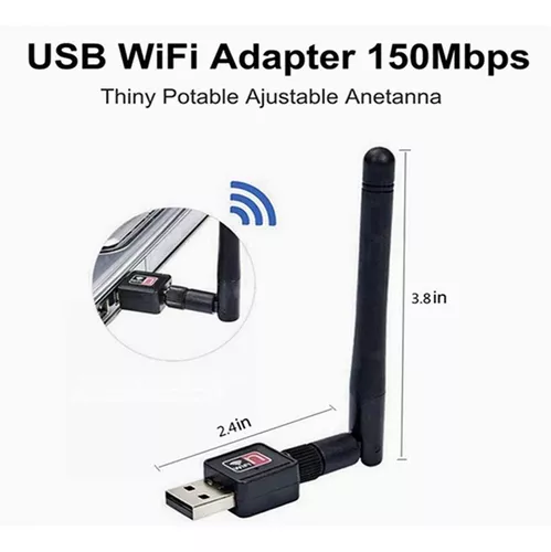 Receptor Adaptador Wifi Para Pc Laptop Usb Antena 1200 Mbps - Promart