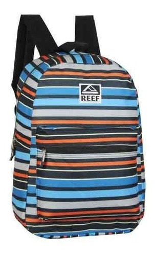 Mochila Espalda Escolar Reef Viaje Deporte 17 Azul Rayas