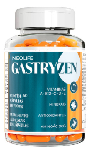 1 Gastryzen 60 Cáps Original Fórmula Premium Envio Imediato Natural