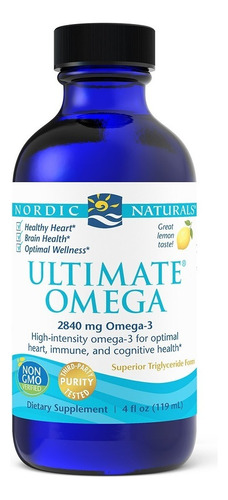 Ultimate Omega Líq. Limón 2840 Mg 119 Ml | Nordic Naturals