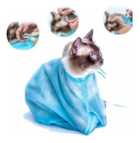 Malha De Malha Para Banhar Gatos Resistentes Ao Cão De