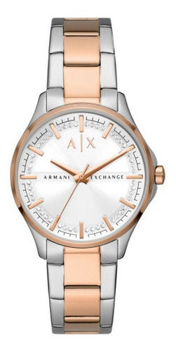 Reloj Original Armani Exchange Para Dama Ax5258 Bicolor