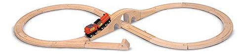 Melissa Doug, Figura Clásica De Madera, Juego De Ocho Trenes