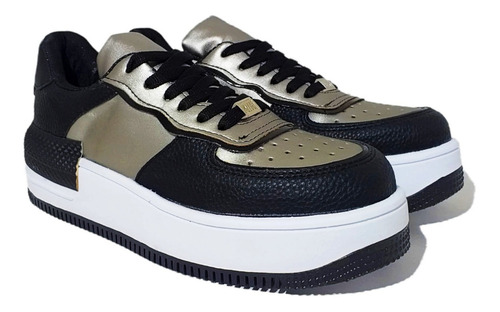 Imagen 1 de 5 de Zapatillas Praga Negro/peltre