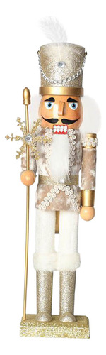 Madera Navidad Cascanueces Marioneta Hogar Escritorio Oro