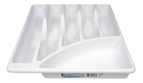 Organizador De Cubiertos Cocina Sterilite Plástico Blanco