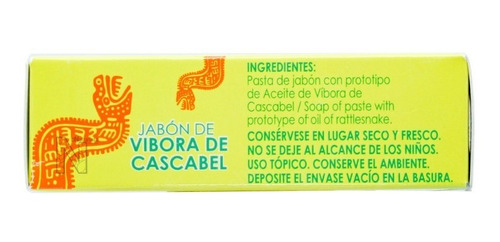 Imagen 3 de 4 de (3 Pzas) Jabon Con Vibora De Cascabel (90 Gr) Anahuac