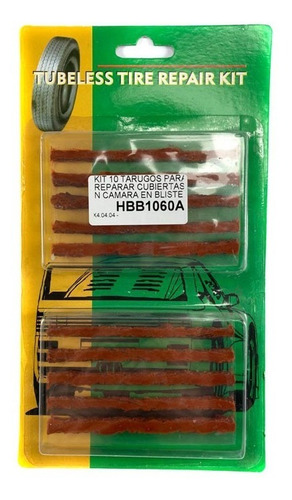 Tarugo Reparador De Cubiertas Sin Camara Para Pinchazos