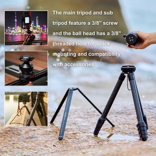 Trípode De Viaje 3-en-1 Heipi-w28s (w28s Con Kf50-s)
