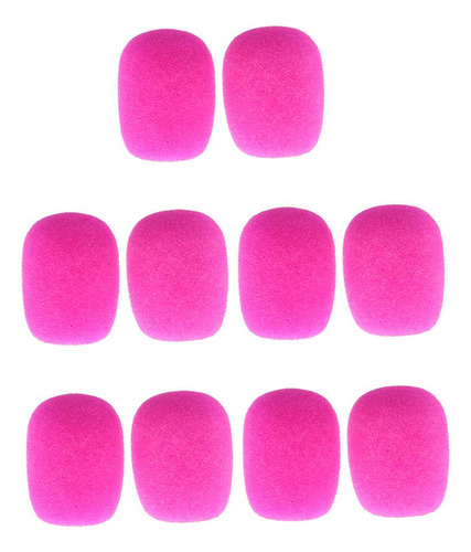 Mini Micrófonos Cubiertas Esponja Condensador Mic Fushcia