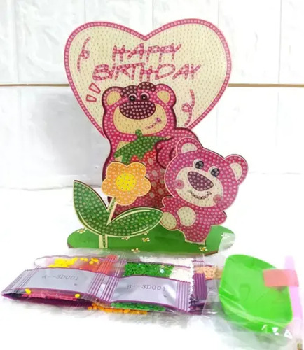Diamond Painting Figuras Madera, Lotso