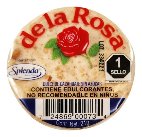 10 Pzas Mazapán De La Rosa Endulzado Con Splenda 21 G No