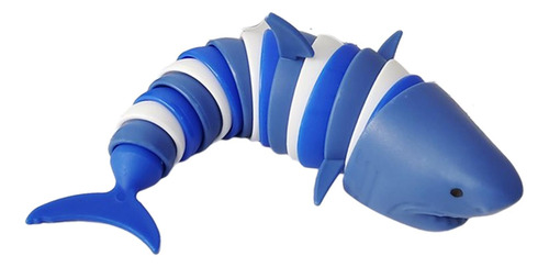 Juguete De Oruga Elástico Articulado 3d, Juguetes De Azul