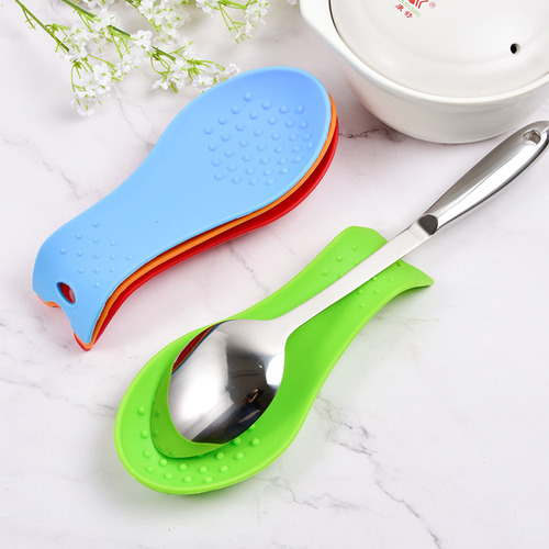 Soporte De Cuchara Y Almohadilla De Apoyo De Silicona Para U