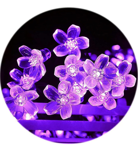 Extensin De 100 Luces Led Decorativas En Forma De Flores De