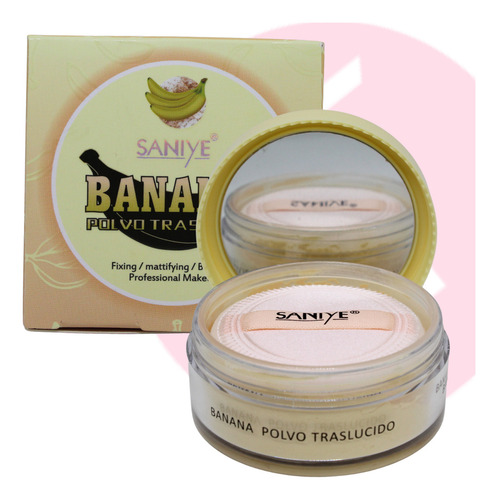 Polvo Maquillaje Banana Traslucido Sellador