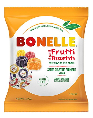 Caramelos Fida Bonelle Gomitas Sabores Surtidos Italia