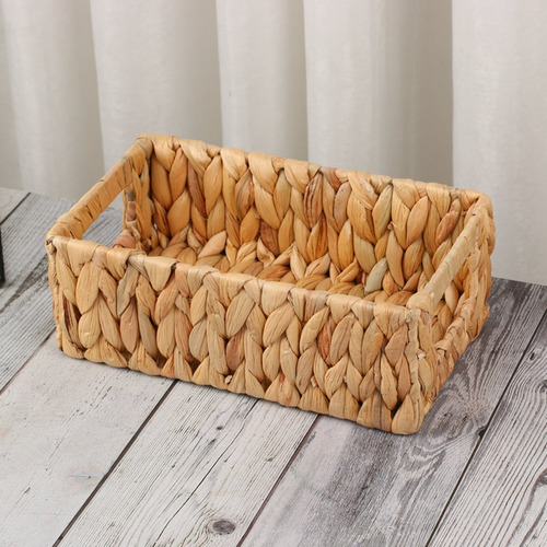 Cesta De Almacenamiento De Mimbre Con Forma De Jacinto De Ag