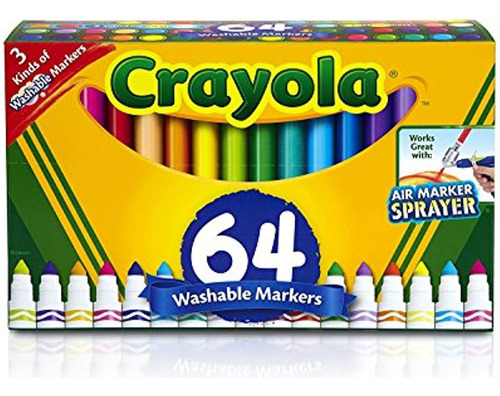 Juego De Marcadores Lavables Crayola, Regalo Para Niños, Ma