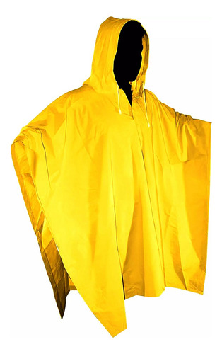 Impermeable Unitalla C/capucha 0.8 Pvc 0.2 Poliester