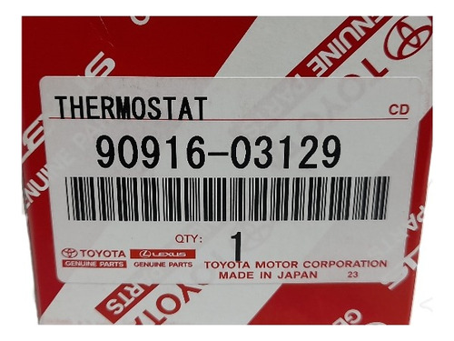 Termostato Agua Motor Camry 2.4 2002-2006 2az-fe