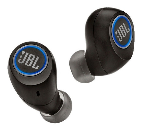 Auriculares in-ear inalámbricos JBL Free negro con luz LED