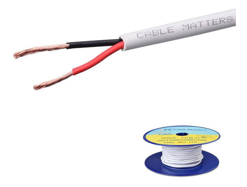 Cable Matters CL2 Rated 14 AWG cable de altavoz 100% de cobre 