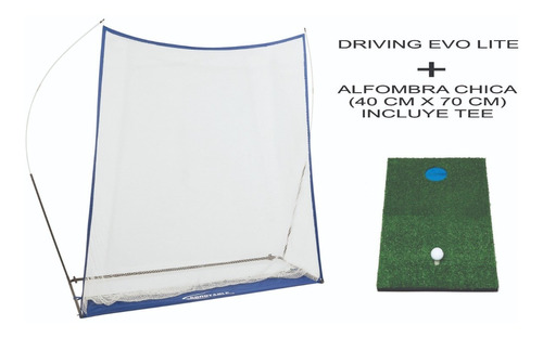 Imagen 1 de 6 de Red Driving Golf Evo Lite + Alfombra 40x70 + Tee 8 Cm