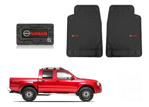 Par Tapetes Delanteros Logo Nissan Pickup Frontier 2000 2009