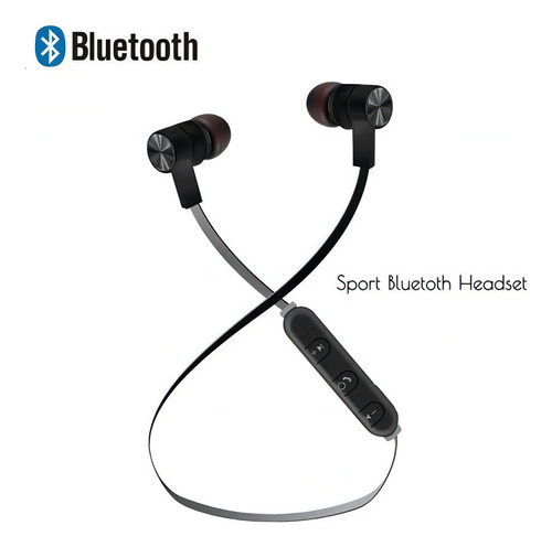 Auricular Bluetooth Aitech Manos Libres Reduccion De Ruidos Color Negro