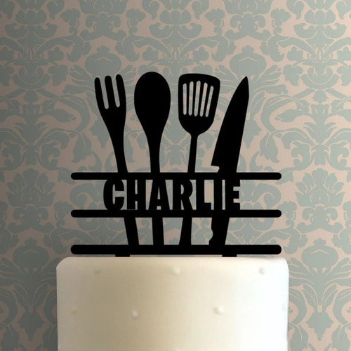 Cake Topper Adorno Torta - Nt Cumple Cocinero Personalizado