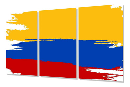 Cuadro Trip 40x60 Bandera Colombia Parcero Panita Pais M2