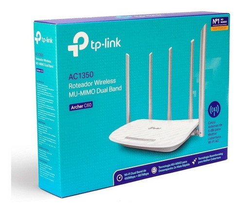 Imagem 4 de 4 de Roteador Tp-link Wireless Dual Band Ac 1350 - Archer C60