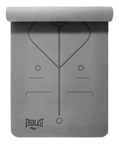 Colchoneta Tapete Yoga Mat Pro 5mm Everlast Grey Color Gris