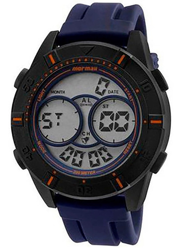 Relógio Masculino Mormaii Digital Mo150915af/8l Super Fibra