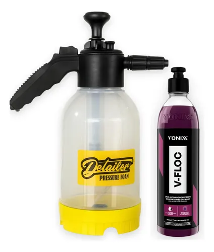 Kit Detailer: Pulverizador De Espuma Snow Foam Detailer 2 Litros +
