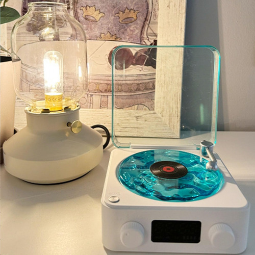 Lumena Lamp Record Player, Waves Vinyl Player, Waves Retro