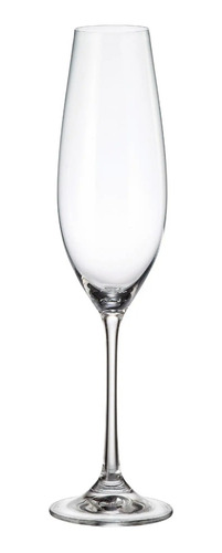 Copa Champagne Cristal Bohemia Columba 260ml Set X 6