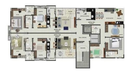 Imagem 11 de 13 de Apartamento À Venda, 72 M² Por R$ 449.797,34 - Intermares - Cabedelo/pb - Ap0502