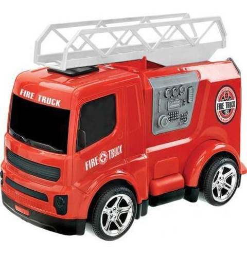 Caminhão Corpo De Bombeiros Fire Truck Usual Brinquedos