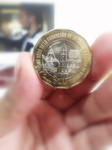 Moneda De $20, 500 Años De La Fundación Del Puerto Veracruz
