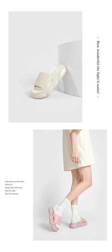 Sandalias Fukawa Con Plataforma Eva Para Mujer, Sin Cordones