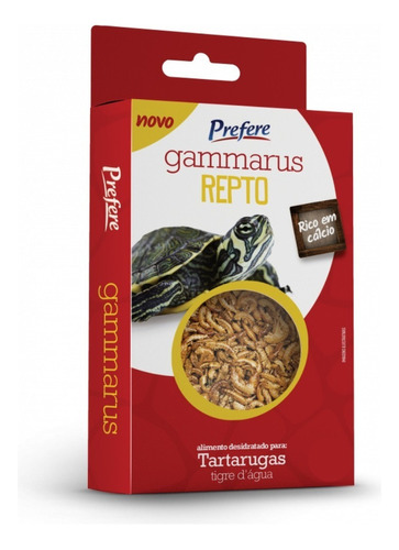 Ração Tartaruga Gammarus Camarão Desidratado Prefere 12 G