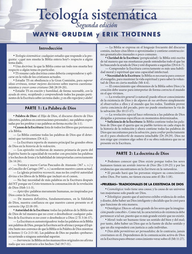 Guía Laminada Para Teología Sistemática, De Wayne A. Grudem. Editorial Vida En Español