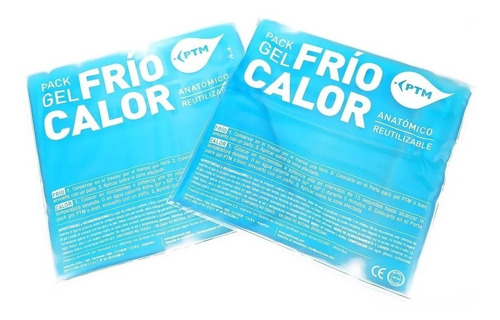 Gel Frio Calor Kit Pack 2 Lesiones Golpes Compresa 24x25cm